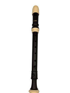 Aulos Soprano Recorder No. 203N E Black Beige Music Instrument Made In Japan